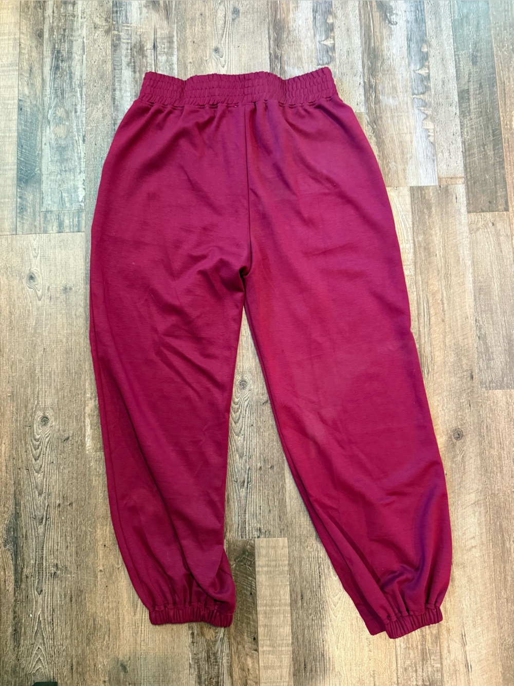 Maroon Luxeknit Joggers - Picture 2 of 3
